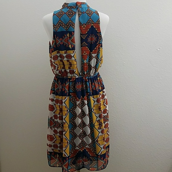 Hot & Delicious Aztec Print Open Back Dress - Picture 2 of 8